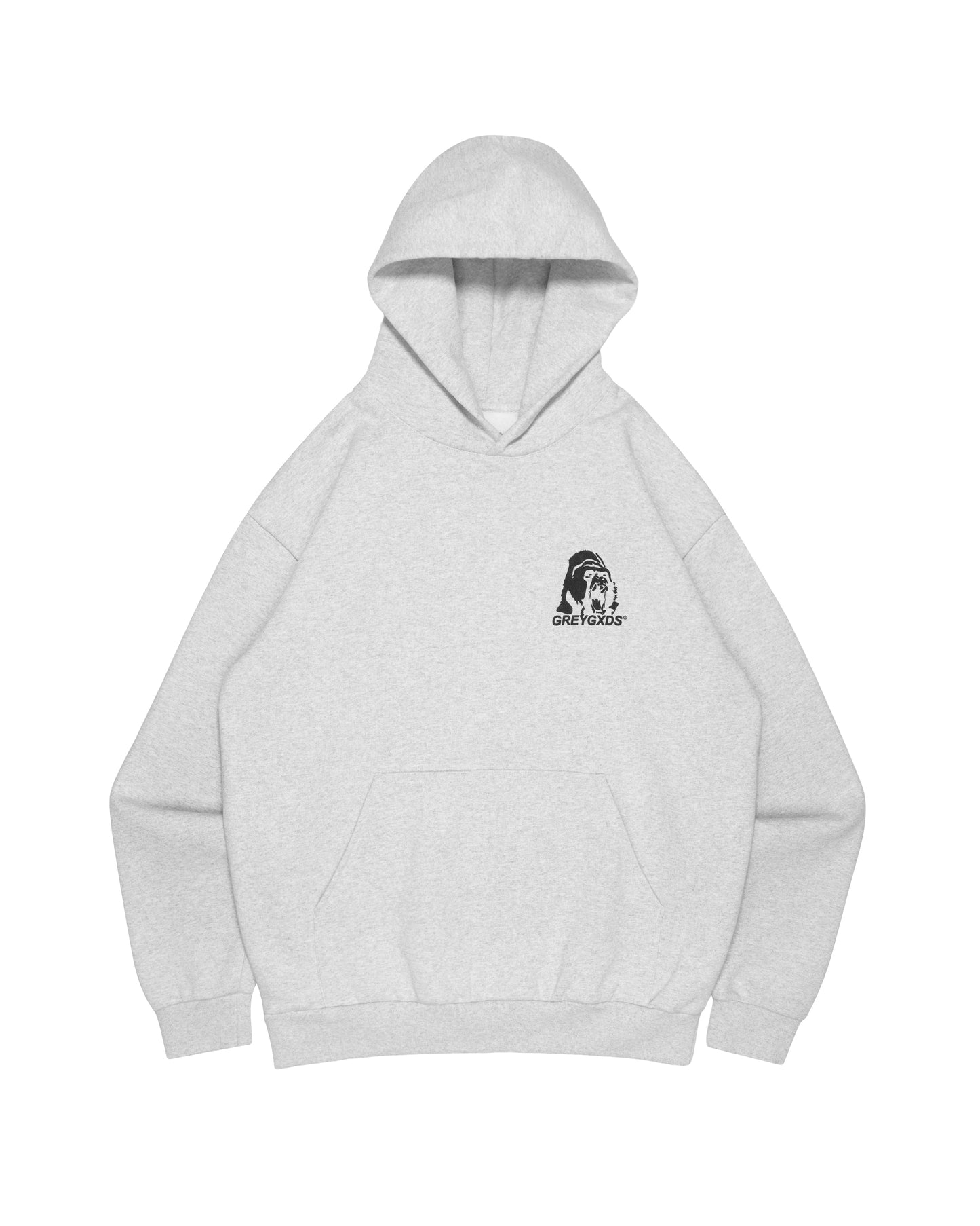 "Ape Logo" Hoodie - (Athletic Grey)
