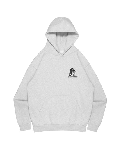 "Ape Logo" Hoodie - (Athletic Grey)