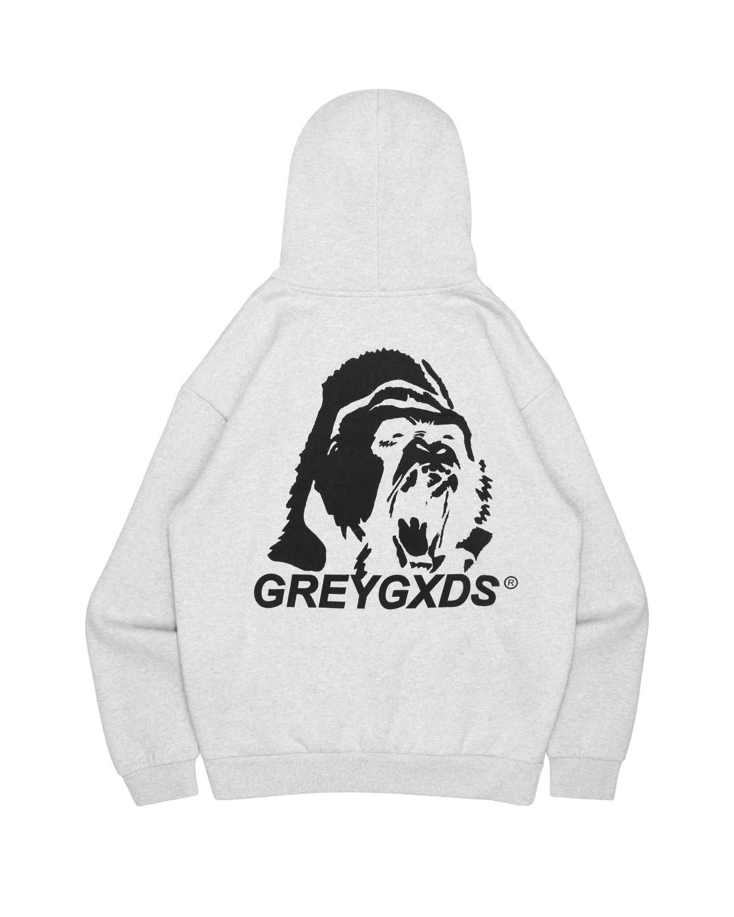 "Ape Logo" Hoodie - (Athletic Grey)