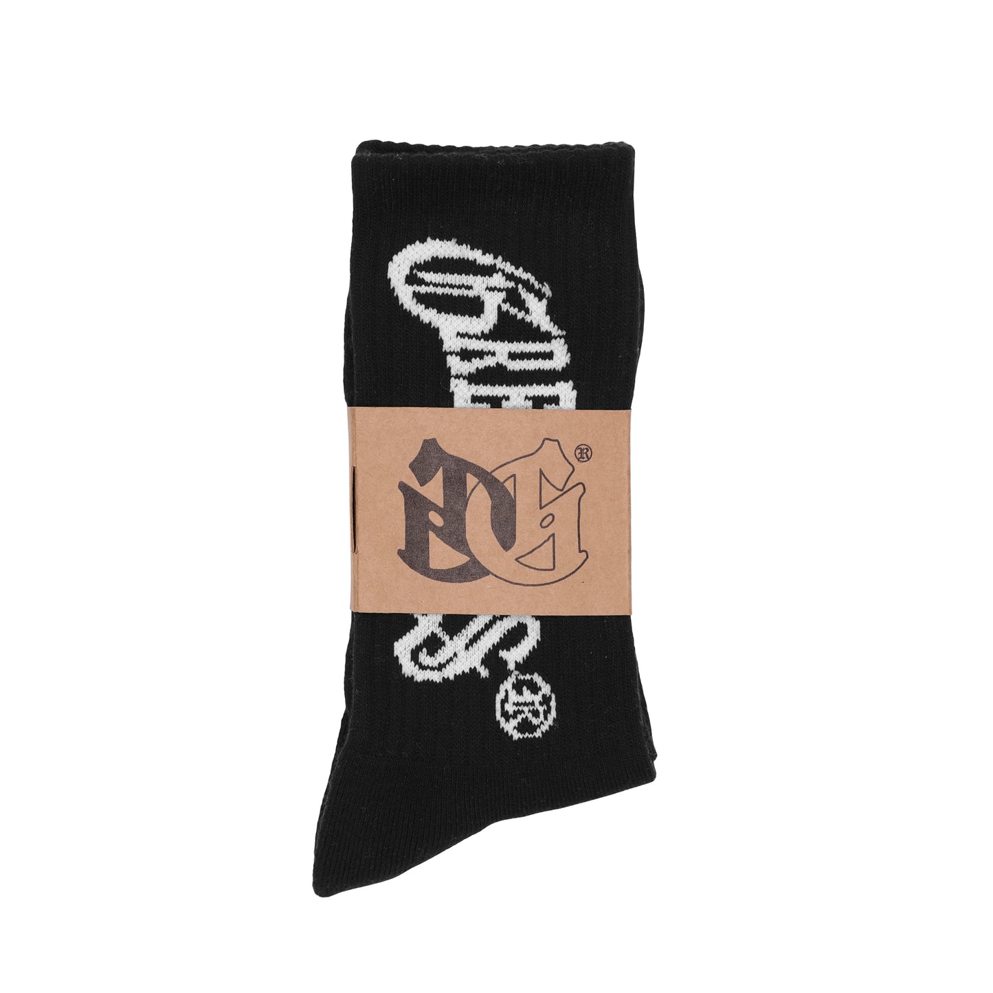 O.E. Logo Crew Socks - (Black)