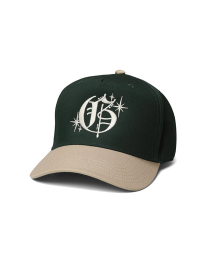 "Inglish Logo" Logo 5-Panel Cap - (Green & Khaki)