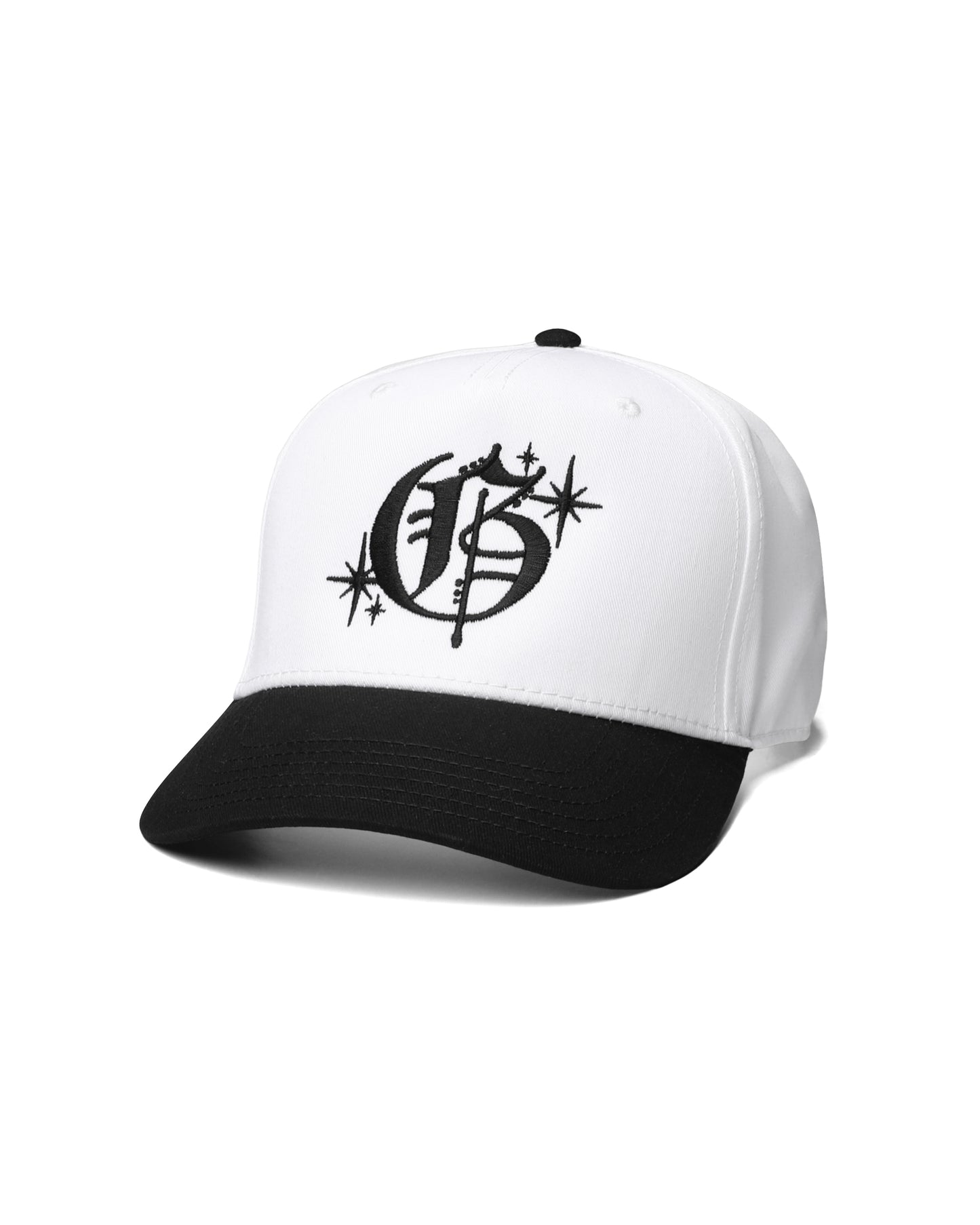 "Inglish Logo" Logo 5-Panel Cap - (Black & White)