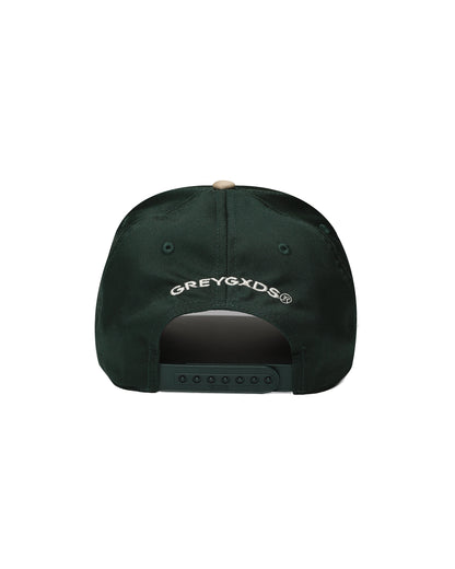 "Inglish Logo" Logo 5-Panel Cap - (Green & Khaki)
