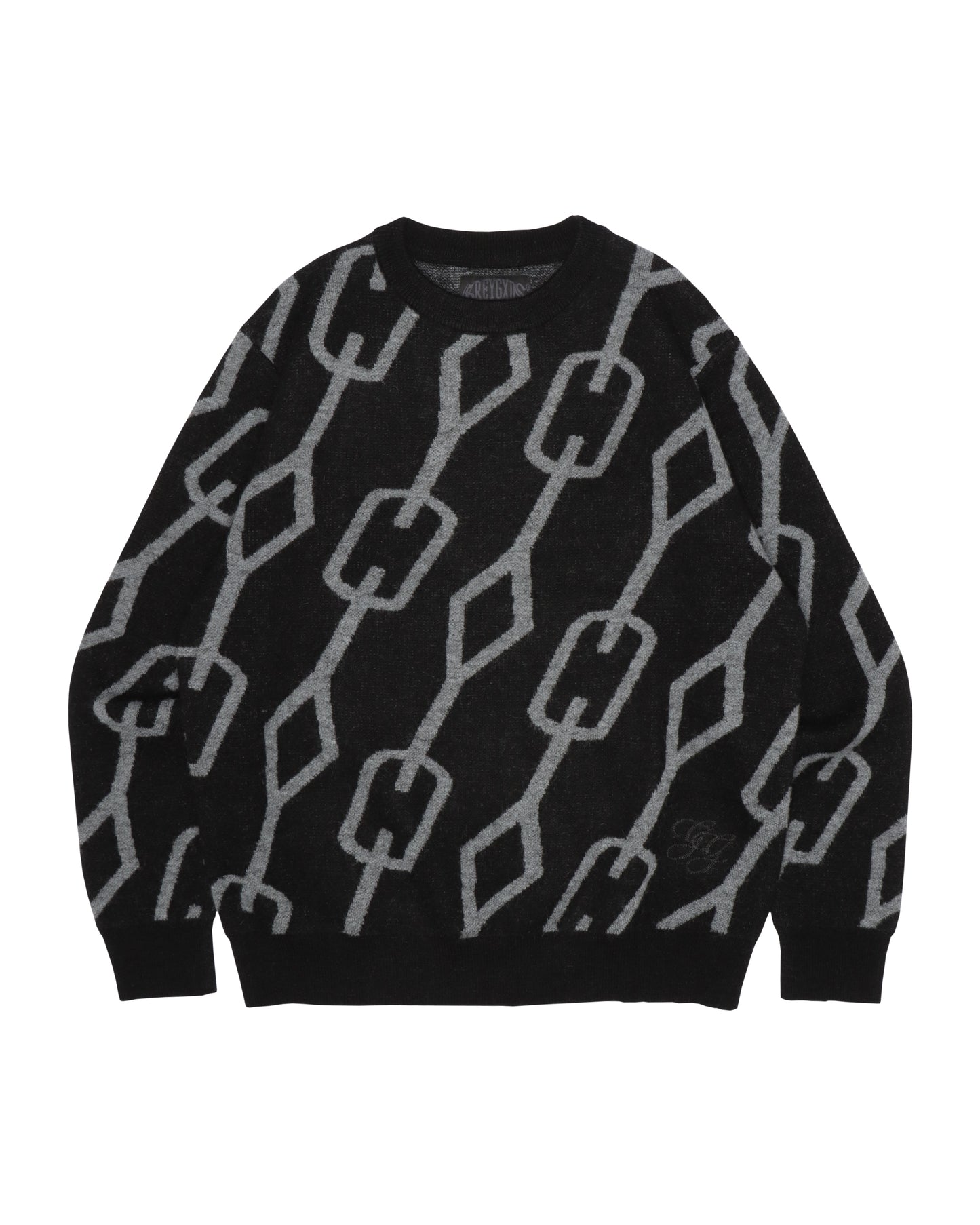 "Starlink" Mohair Knitted Sweater - (Black)