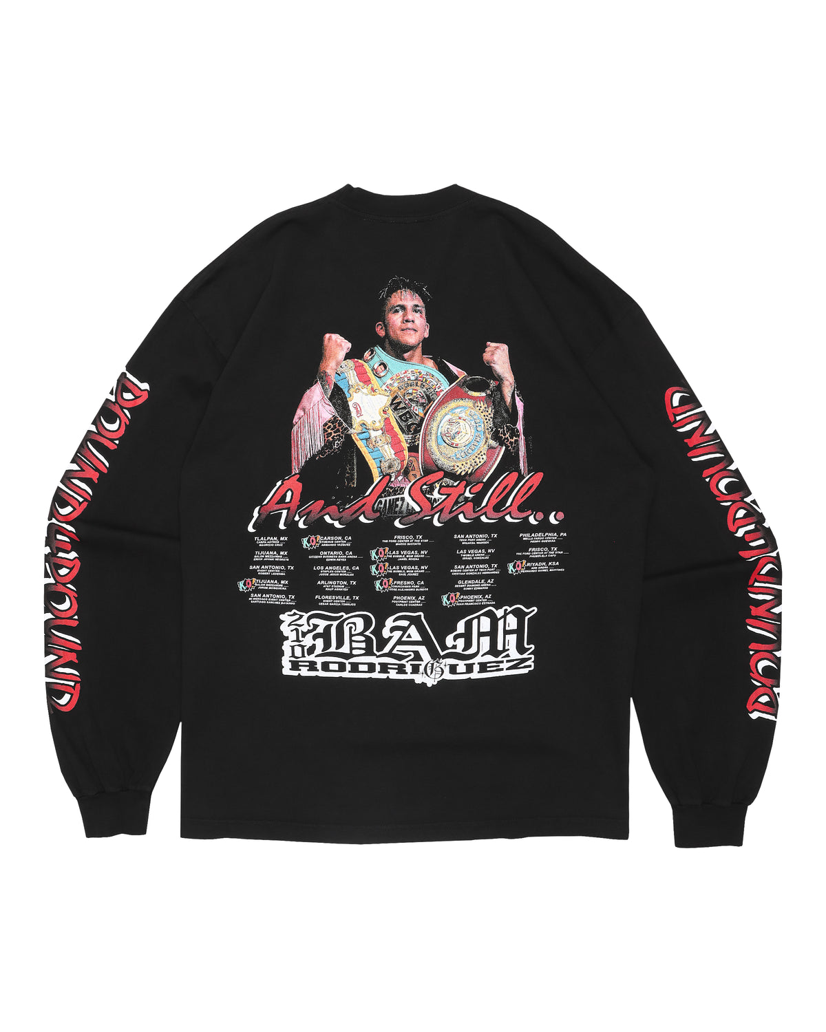 "POUND4POUND" Long Sleeve Tee - (POS) - (Black)