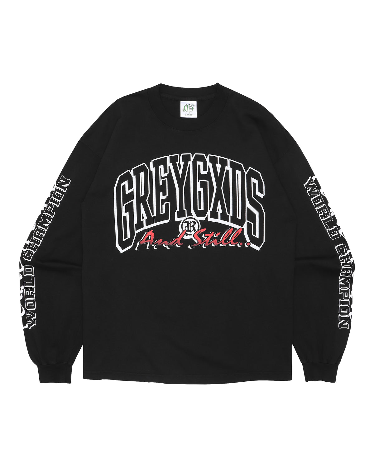 "POUND4POUND" Long Sleeve Tee - (POS) - (Black)