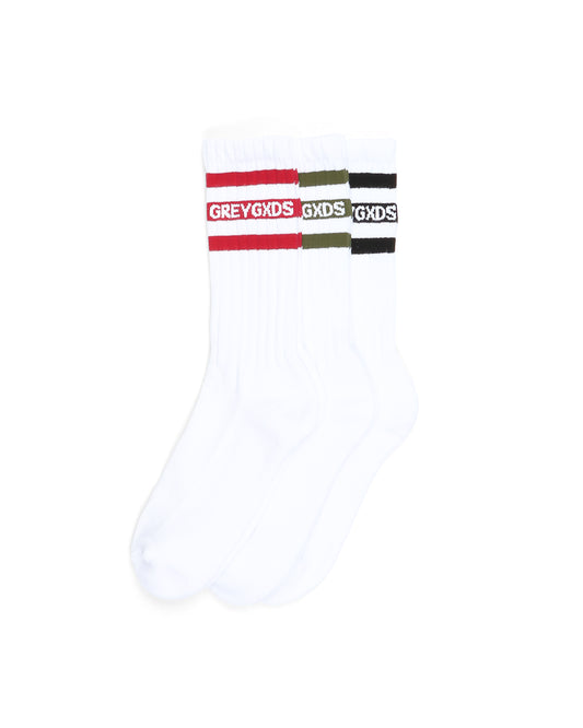 "Vintage Striped Logo" Sock - (3-Pack)