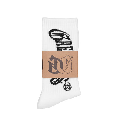 O.E. Logo Crew Socks - (White)