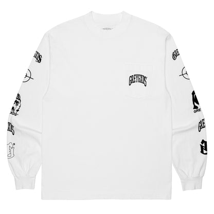 "Trademarks" Long Sleeve Shirt - (White)
