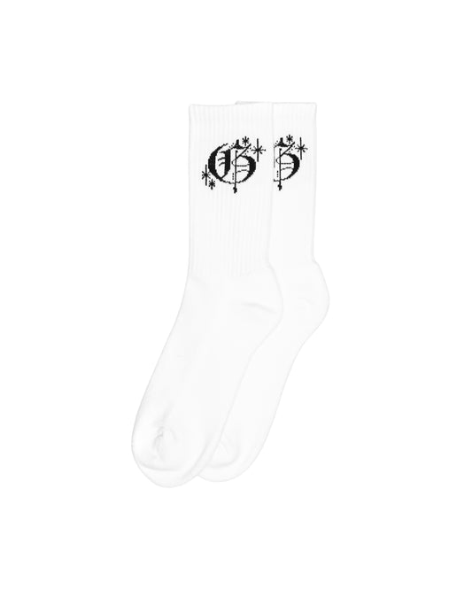 "Inglish Logo" Socks - (White)