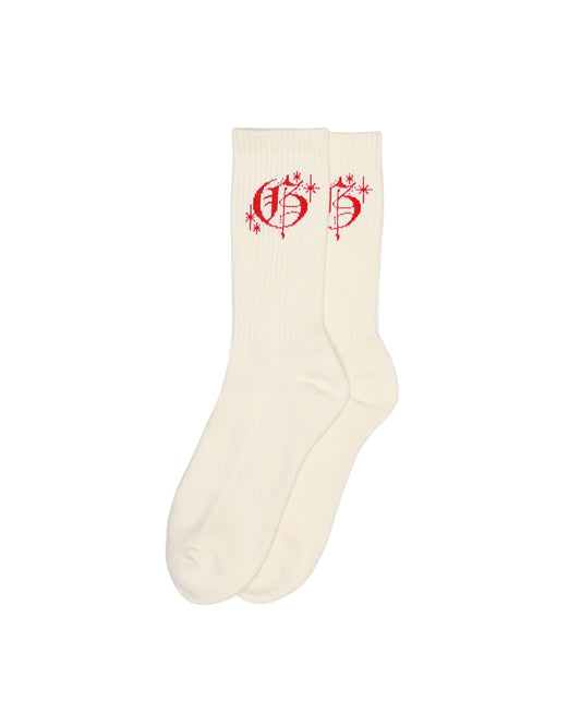 "Inglish Logo" Socks - (Cream)